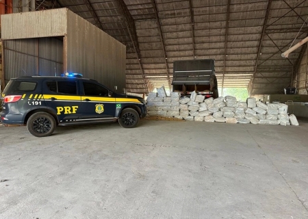 Quase duas toneladas de maconha são apreendidas pela PRF em Campo Grande