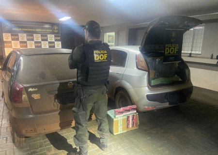 Dois veículos com produtos contrabandeados do Paraguai são apreendidos pelo DOF em Maracaju