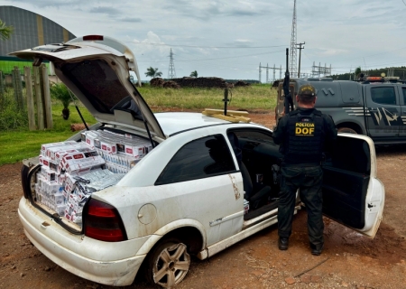 Dupla é presa pelo DOF com drogas em meio a carga de cigarro e agrotóxico em Maracaju