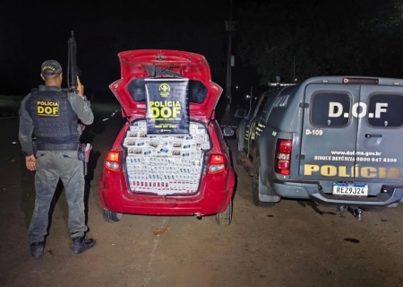 DOF apreende mil pacotes de cigarros contrabandeados em Maracaju