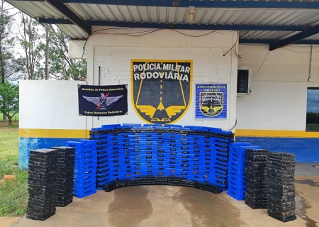 Polícia Militar Rodoviária apreende carga de droga em um veículo em Ponta Porã