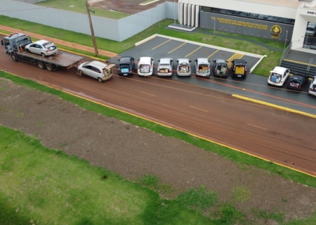 DOF intercepta comboio com 14 carros e apreende mais de R$ 1 milhão em mercadorias ilegais em Nova Alvorada do Sul