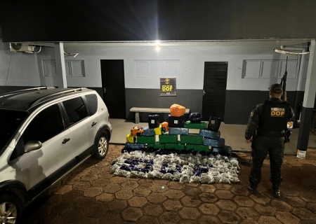 Casal é preso pelo DOF com mais de 300 kg de drogas que seriam levados para o Paraná