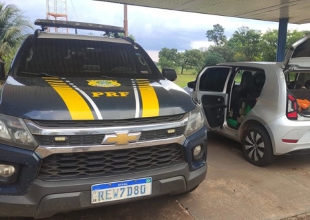 PRF apreende 551 kg de maconha e recupera veículo em Campo Grande