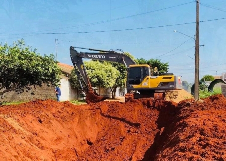 Obras da Lagoa do Sapo avançam e chegam à área urbana de Batayporã