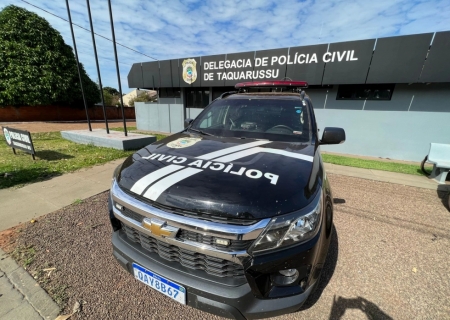Polícia Civil prende suspeito que furtou 9 vezes comércios e órgãos públicos em Taquarussu, na companhia de dois adolescentes