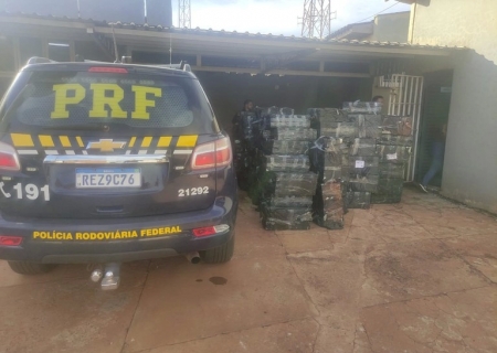 Agentes da PRF sentem cheiro de maconha em caminhão e apreendem 3,7 toneladas da droga em Sidrolândia