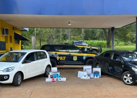 Em duas ocorrências, PRF apreende celulares sem documentação fiscal em Três Lagoas