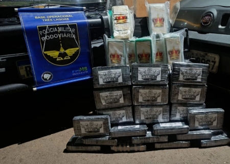 Traficante é preso com R$ 1,9 milhão em cocaína em Selvíria