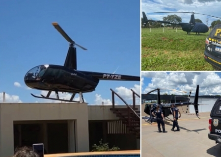Helicóptero apreendido em Paranaíba é o mesmo que pousou numa casa em festa e causou transtorno para o vizinho em SP