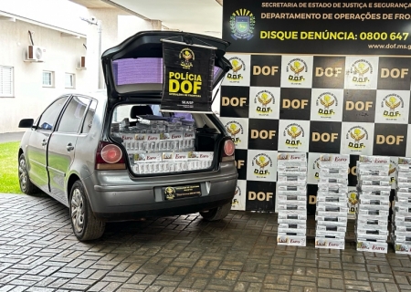 Contrabandista é preso com mil pacotes de cigarros em Maracaju