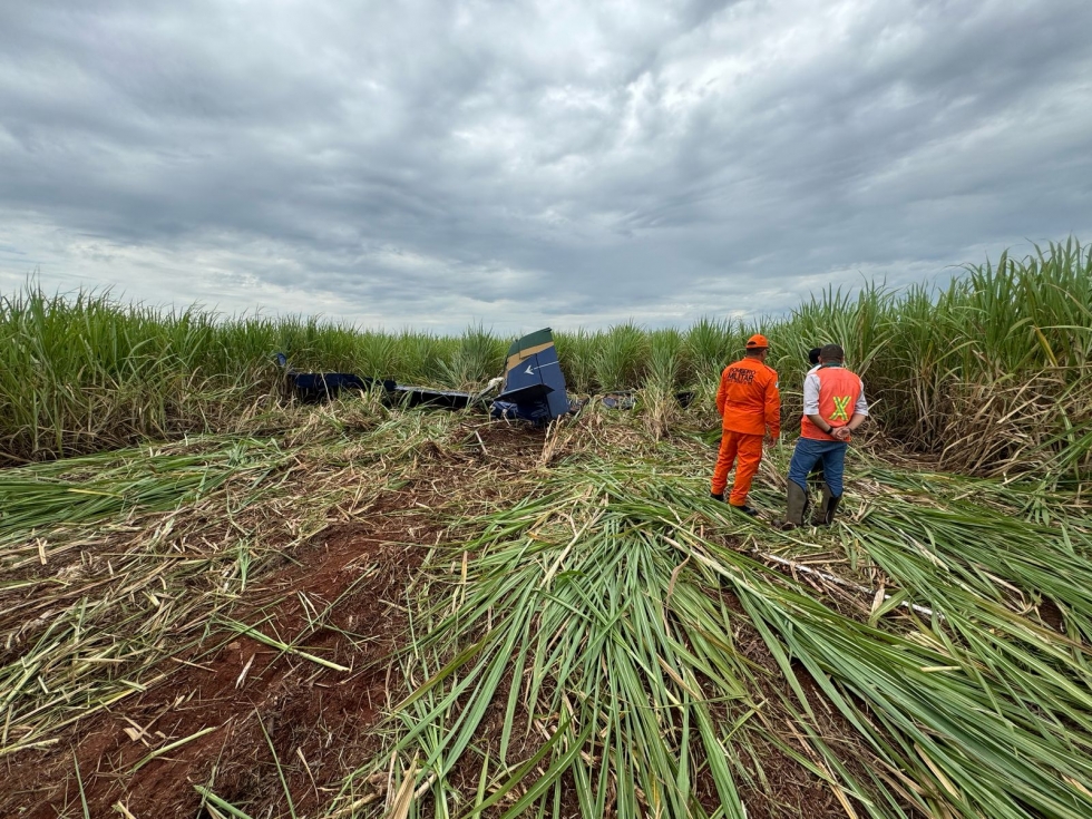 Identificado piloto que morreu em queda de avião agrícola em Nova Andradina