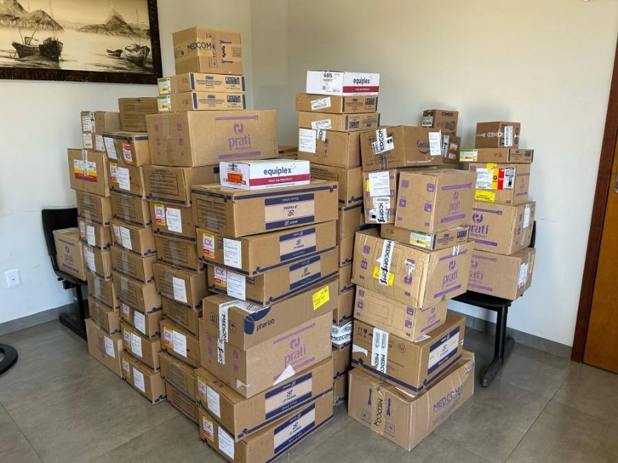 Lote de medicamentos avaliado em R$ 123 mil chega em Taquarussu