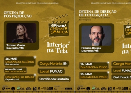 Jornada Cinematográfica encerra ciclo de oficinas em Nova Andradina