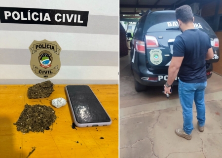 Polícia Civil prende homem que utilizava as redes sociais para vender drogas em Batayporã
