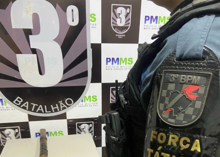 Homem é preso após invadir casa, agredir mulher e ameaçá-la com machado na Aldeia Bororó