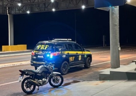 PRF recupera motocicleta em Guia Lopes da Laguna