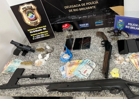 Seis foram presos durante operação contra o tráfico de drogas em Rio Brilhante