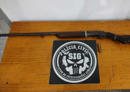 Homem é preso com espingarda irregular em Três Lagoas