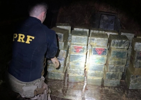 PRF apreende 360 kg de cocaína em Maracaju