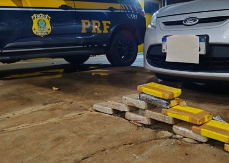 Motorista é preso com 11 kg de cocaína durante fiscalização da PRF em Água Clara