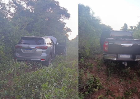 Quadrilha mineira é presa e duas caminhonetes roubadas foram recuperadas em ação conjunta em Nova Andradina