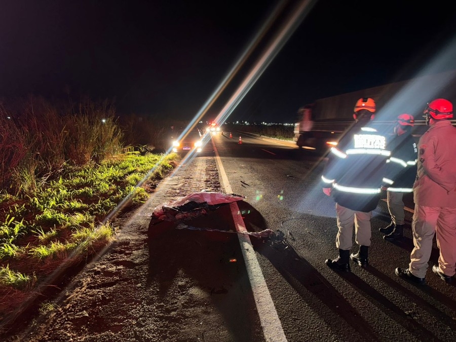 Ciclista morre atropelado na MS-134 em Nova Andradina e motorista foge sem prestar socorro