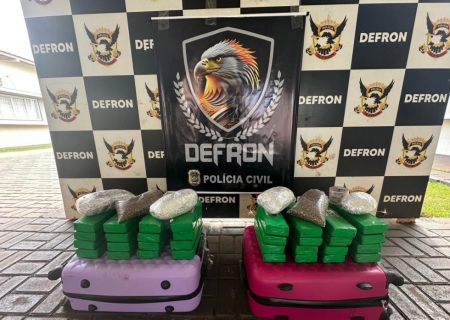 Passageira de ônibus é flagrada com bagagem cheia de maconha na rodoviária de Dourados