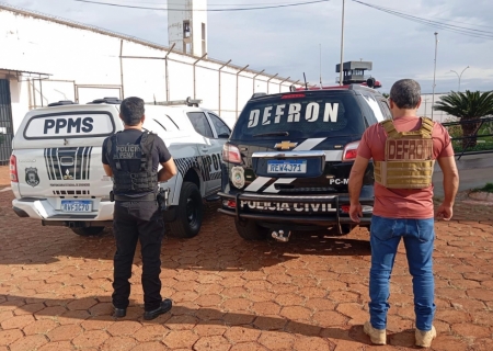 Defron e Polícia Penal cumprem mandado de prisão em ação conjunta em presídio de Dourados