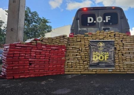 Durante fuga do DOF, traficante abandona veículo com mais de 600 kg de maconha em Maracaju