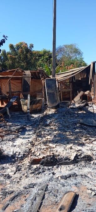 Acampamento Borevi é incendiado na MS-134 em Batayporã