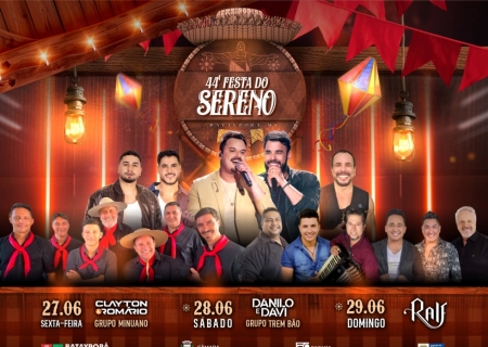 Festa do Sereno de Batayporã promete três dias de tradição e shows nacionais