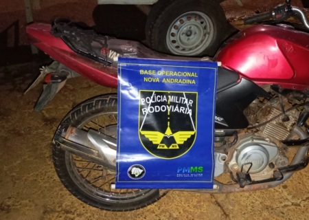 Motocicleta com sinais de adulteração é apreendida em Batayporã