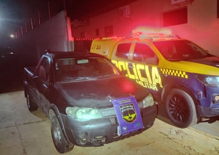 Polícia Militar Rodoviária recupera veículo roubado abandonado na MS-276 entre Batayporã e Anaurilândia