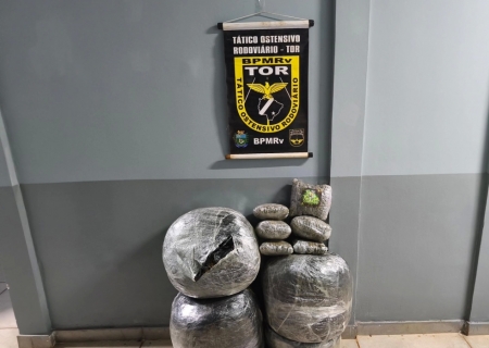 Polícia Militar Rodoviária prende homem com quase 30 kg de skunk em Aral Moreira