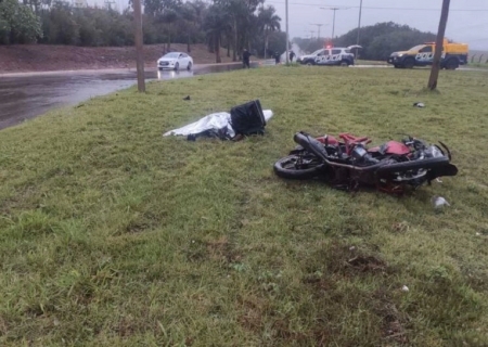 Motociclista morre após bater em poste entre Itaporã e Dourados