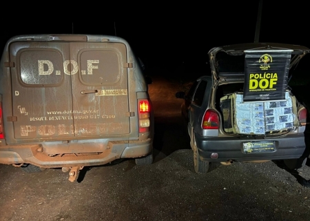 Veículo com mais de 600 celulares é apreendido pelo DOF em Laguna Carapã
