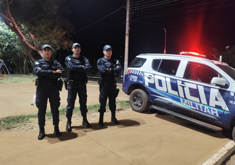 Polícia Militar intensifica policiamento em praças públicas de Nova Andradina