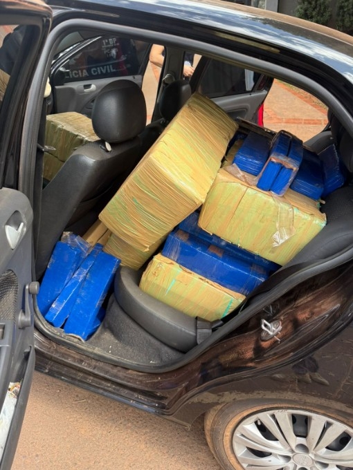 SIG apreende 580 kg de maconha e prende homem em flagrante em Nova Andradina