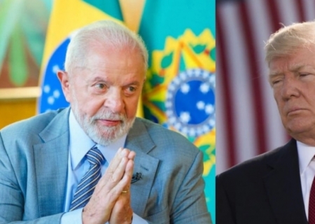 Trump diz que deve conversar com Lula 'em algum momento' sobre taxação de produtos brasileiros