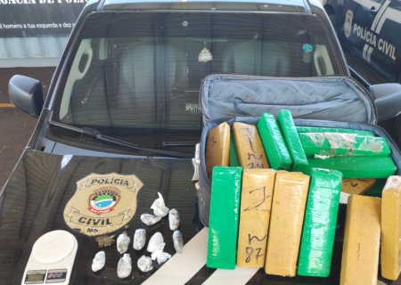 Polícia Civil apreende drogas e prende dois suspeitos durante operação em Maracaju