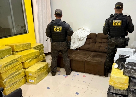 DOF encontra entreposto de drogas em Ponta Porã e apreende quase 1 ton de maconha