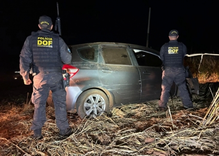 Veículo furtado é encontrado abandonado em área de vegetação na MS-276 em Batayporã