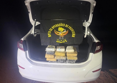 Carro carregado com cocaína e skunk é apreendido pelo DOF em Santa Rita do Pardo