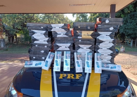 Em duas ocorrências, PRF apreende 3 mil maços de cigarros em Anastácio