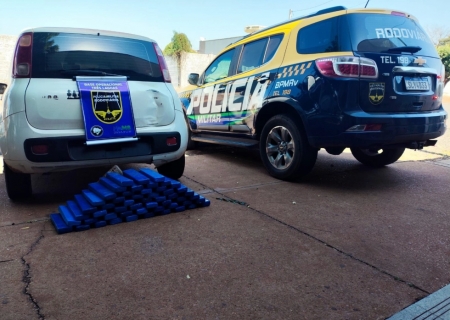 Condutor tenta fuga, mas é preso com carga de drogas na BR-158 em Brasilândia