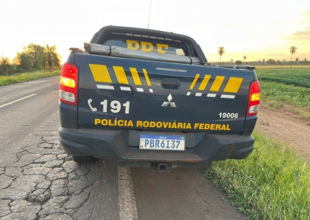 Após perseguição, PRF recupera veículo furtado em Nova Alvorada do Sul