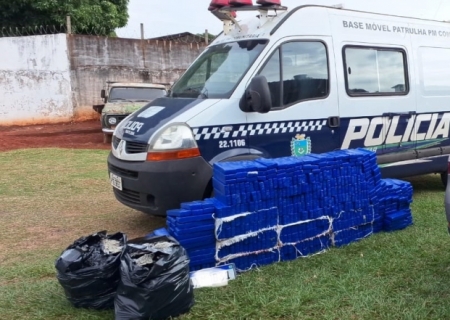 Polícia apreende mais de 450 kg de drogas e recupera veículo roubado em Anaurilândia