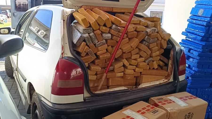Polícia apreende mais de duas toneladas de maconha em ação na área rural de Ponta Porã