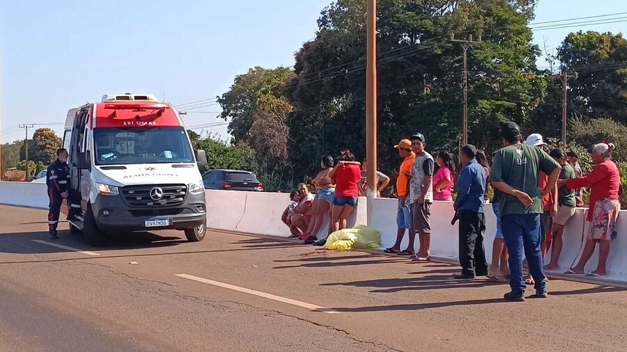 Motociclista morre após colidir com poste na MS-156, em Dourados